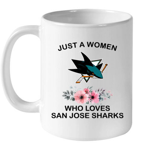 nlkq just a woman who loves san jose sharks ceramic mug 110 56 front white