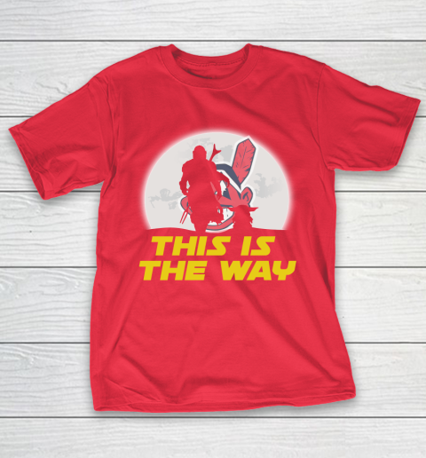Cleveland Indians MLB Baseball Star Wars Yoda And Mandalorian This Is The Way T-Shirt 9