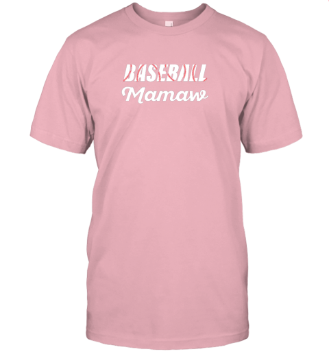 gn9y baseball mamaw grandparent supporter jersey t shirt 60 front pink