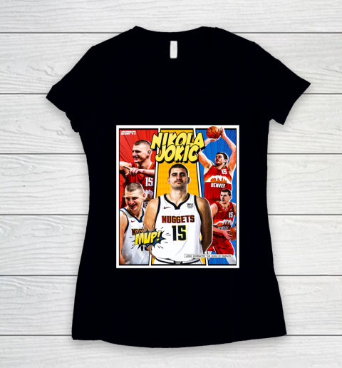 Jokic MVP 2021 Women's V-Neck T-Shirt