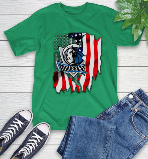 Dallas Mavericks NBA Basketball American Flag T-Shirt 7