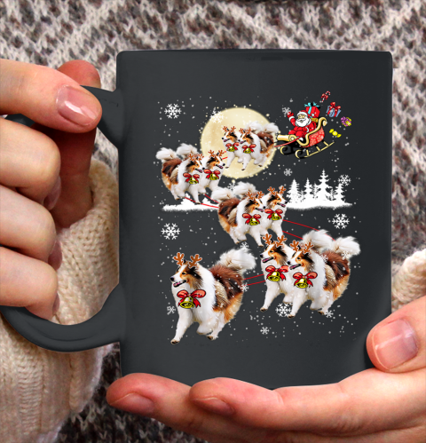 Sheltie Reindeer Christmas Nice Dog Ceramic Mug 11oz