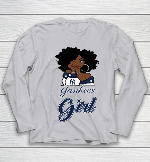 New York Yankeess Girl MLB Youth Long Sleeve 5