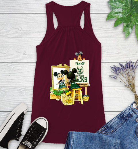 NBA Basketball Milwaukee Bucks Mickey Drawing Shirt 38