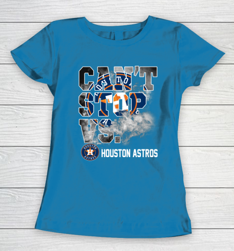 MLB Houston Astros Baseball Can't Stop Vs Houston Astros Women's T-Shirt 6