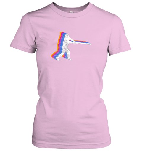 nfqq baseball shirt player gift vintage ladies t shirt 20 front light pink