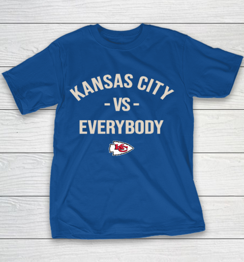 Kansas City Chiefs Vs Everybody Youth T-Shirt 6