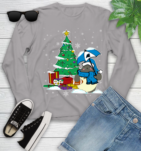Carolina Panthers NFL Football Cute Tonari No Totoro Christmas Sports Youth Long Sleeve 5