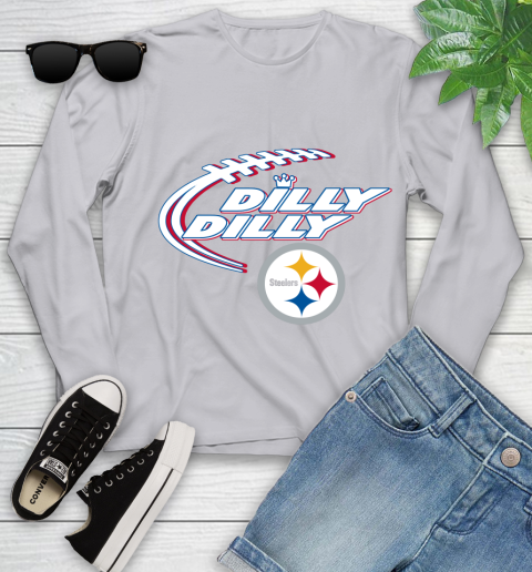 NFL Pittsburgh Steelers Dilly Dilly Football Sports Youth Long Sleeve 5