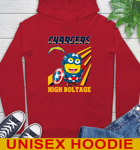 NFL Football Los Angeles Chargers Captain America Marvel Avengers Minion Shirt Hoodie 10