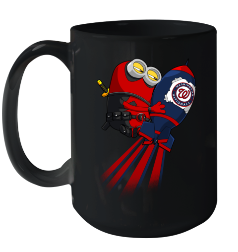 MLB Baseball Washington Nationals Deadpool Minion Marvel Shirt Ceramic Mug 15oz