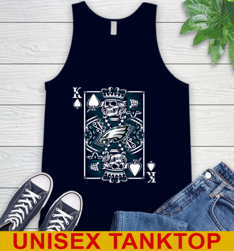 Philadelphia Eagles NFL Football The King Of Spades Death Cards Shirt Tank Top 2