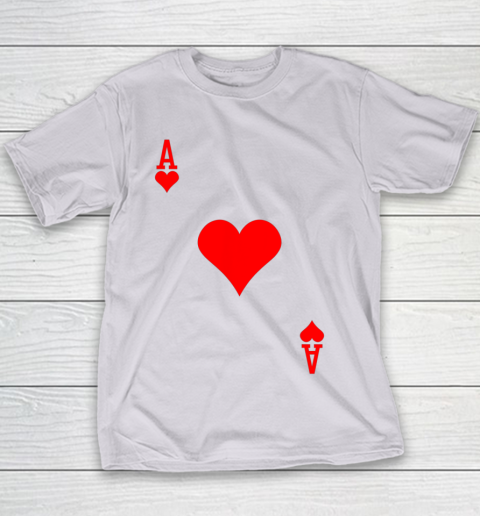 Ace Of Hearts Costume Tshirt Halloween Deck Of Cards Ace Of Hearts Costume Tshirt Halloween Deck Of Cards