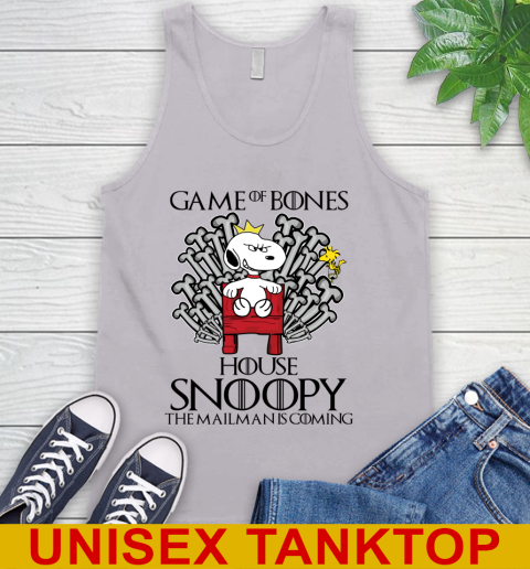 Game of bones house snoopy the mailman is coming tshirt 58