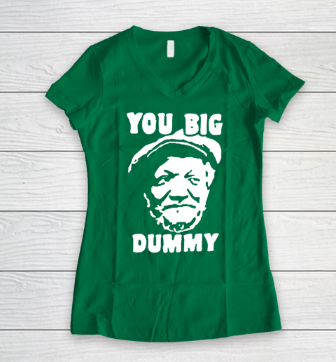 Fred Sanford T Shirt You Big Dummy Shirt Sanford and son Women's V-Neck T-Shirt 3