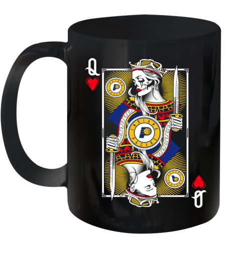 NBA Basketball Indiana Pacers The Queen Of Hearts Card Shirt Ceramic Mug 11oz