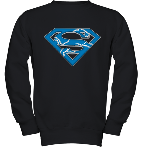 We Are Undefeatable The Detroit Lions x Superman NFL Youth Sweatshirt