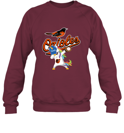 Hip Hop Dabbing Unicorn Flippin Love Baltimore Orioles Sweatshirt
