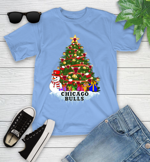 Chicago Bulls Merry Christmas NBA Basketball Sports Youth T-Shirt 11