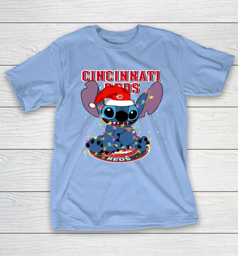Cincinnati Reds MLB noel stitch Baseball Christmas T-Shirt 8