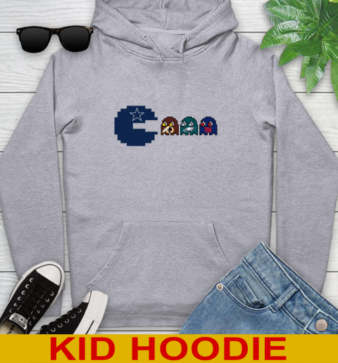 Dallas Cowboy NFL Football Pac Man Champion Youth Hoodie 6