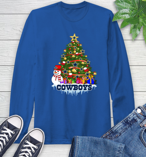 Dallas Cowboys Merry Christmas NFL Football Sports Long Sleeve T-Shirt 9