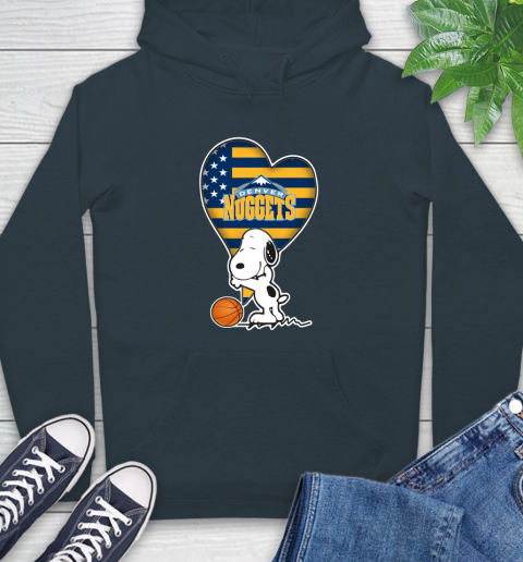 Denver Nuggets NBA Basketball The Peanuts Movie Adorable Snoopy Hoodie 7