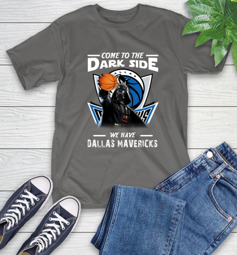 NBA Come To The Dark Side We Have Dallas Mavericks Star Wars Darth Vader Basketball T-Shirt 10