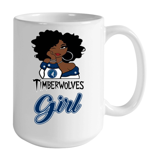 Minnesota Timberwolves Girl NBA Color Changing Mug 15oz 2