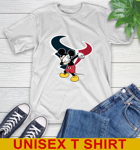 Houston Texans NFL Football Dabbing Mickey Disney Sports T-Shirt