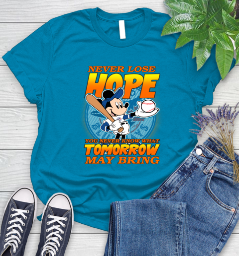 Toronto Blue Jays MLB Baseball Mickey Disney Never Lose Hope Women's T-Shirt 10
