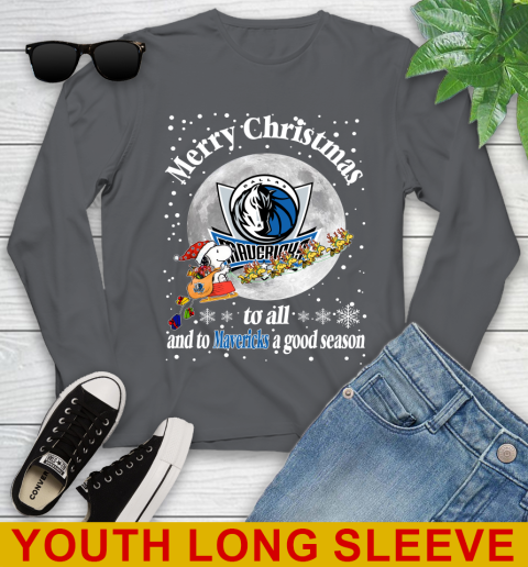 Dallas Mavericks Merry Christmas To All And To Mavericks A Good Season NBA Basketball Sports Youth Long Sleeve 9