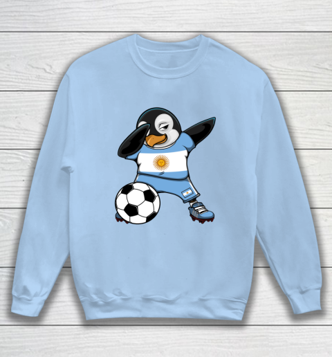 Dabbing Penguin Argentina Soccer Fans Jersey Football Lovers Sweatshirt 4