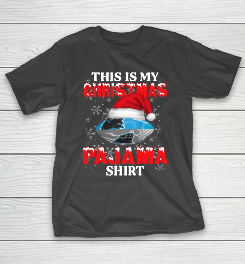 Carolina Panthers This Is My Christmas Pajama Shirt NFL T-Shirt