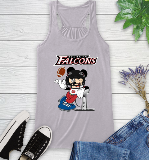 NFL Atlanta Falcons Mickey Mouse Disney Super Bowl Football T Shirt Racerback Tank 5