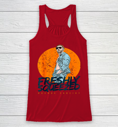 Wrestling Freshly Squeezed Orange Cassidy AEW Wrestler Racerback Tank 4