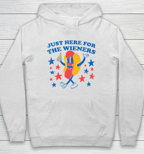 Hot Dog I'm Just Here For The 4Th Of July Hoodie