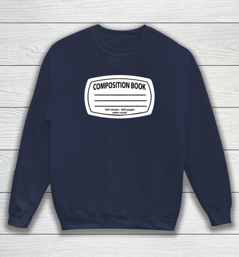Composition Notebook Costume  Matching Group Halloween Sweatshirt 2