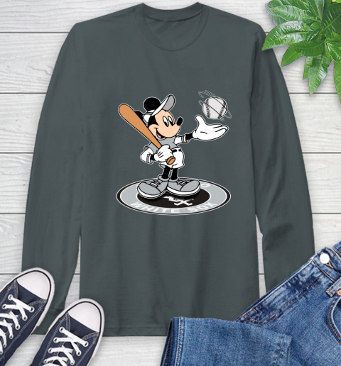 MLB Baseball Chicago White Sox Cheerful Mickey Disney Shirt Long Sleeve T-Shirt 7