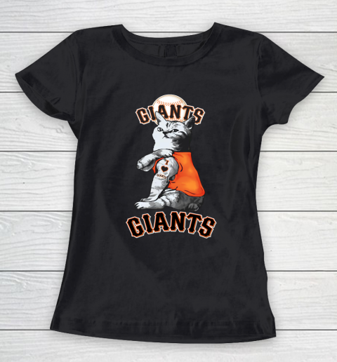 MLB Baseball My Cat Loves San Francisco Giants Women's T-Shirt
