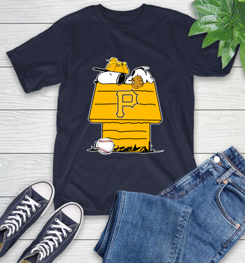 MLB Pittsburgh Pirates Snoopy Woodstock The Peanuts Movie Baseball T Shirt T-Shirt 4