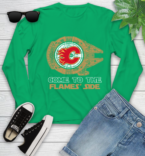 NHL Come To The Calgary Flames Wars Hockey Sports Youth Long Sleeve 7