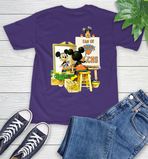 NBA Basketball New York Knicks Mickey Drawing Shirt 5