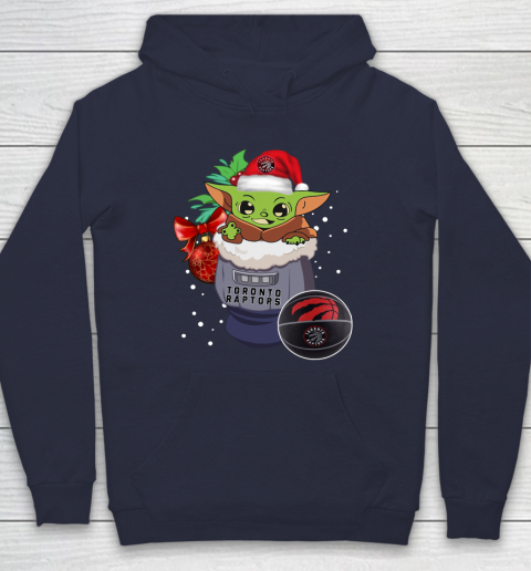 Toronto Raptors Christmas Baby Yoda Star Wars Funny Happy NBA Hoodie 4