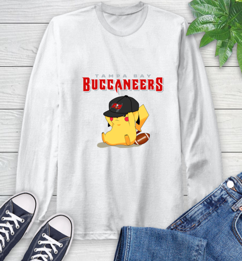 NFL Pikachu Football Tampa Bay Buccaneers Long Sleeve T-Shirt