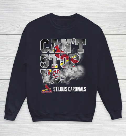 MLB St.Louis Cardinals Baseball Can't Stop Vs Cardinals Youth Sweatshirt 2