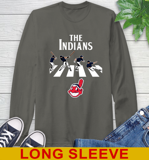 MLB Baseball Cleveland Indians The Beatles Rock Band Shirt Long Sleeve T-Shirt 10