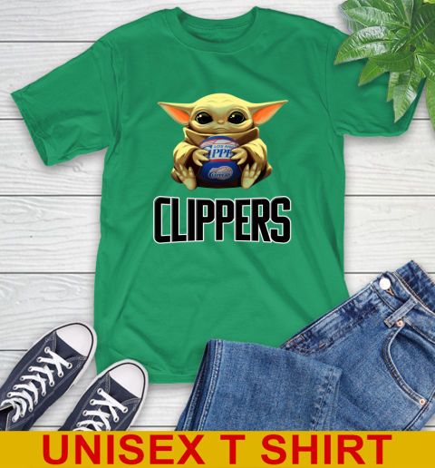 NBA Basketball LA Clippers Star Wars Baby Yoda Shirt 7