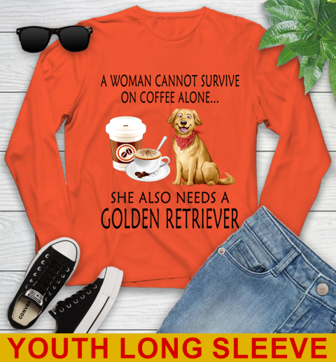 Women cannot survive on coffee alone she also need a GOLDEN tshirt 103