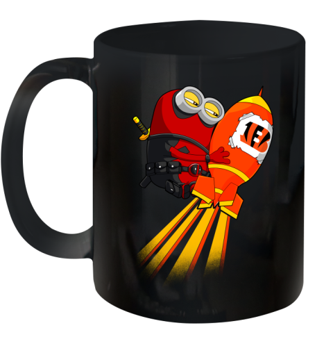 NFL Football Cincinnati Bengals Deadpool Minion Marvel Shirt Ceramic Mug 11oz